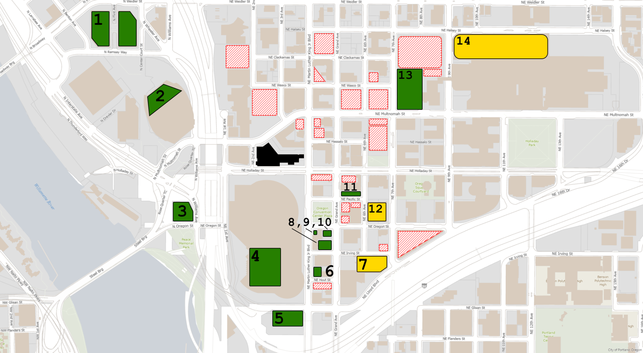 Parking lot map